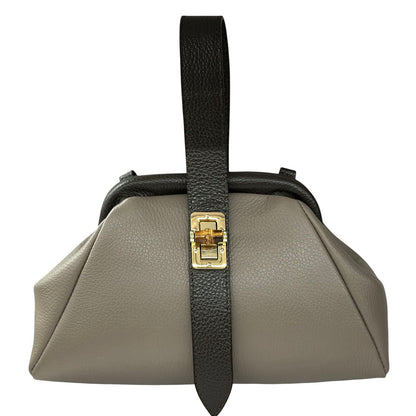 Lavinia Italian Leather Frame Shoulder Bag - Made In Italy