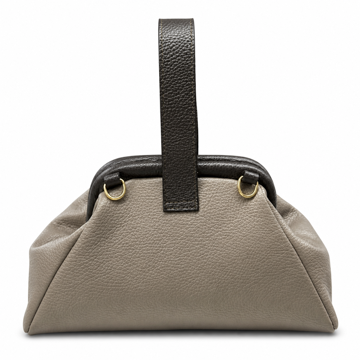 Lavinia Italian Leather Frame Shoulder Bag - Made In Italy