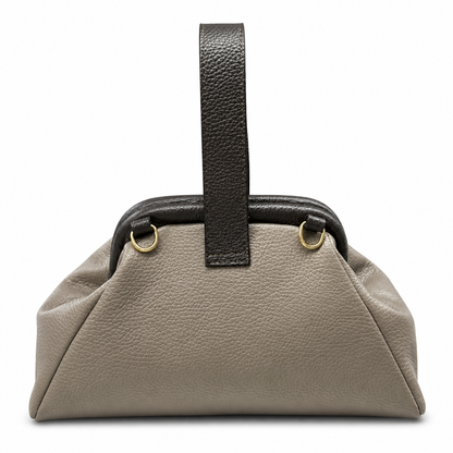 Lavinia Italian Leather Frame Shoulder Bag - Made In Italy