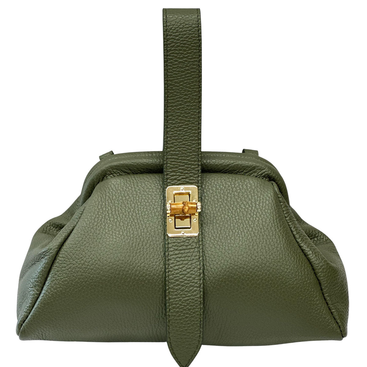 Lavinia Italian Leather Frame Shoulder Bag - Made In Italy