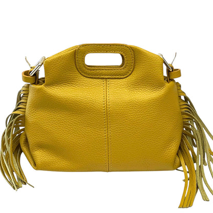 Nazareth Italian Leather Fringe Bag - Made In Italy