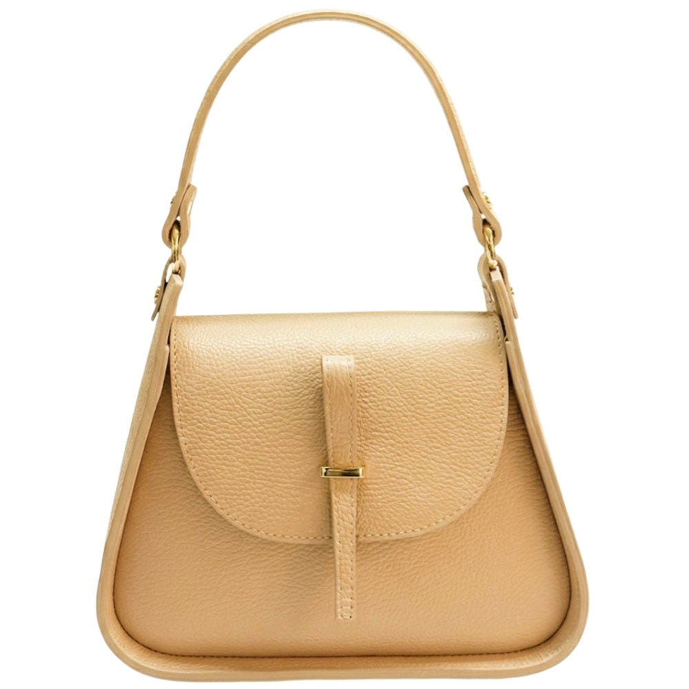 Lorenza Italian Cow Leather Shoulder Bag - Made In Italy