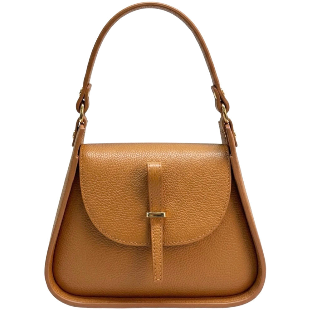 Lorenza Italian Cow Leather Shoulder Bag - Made In Italy