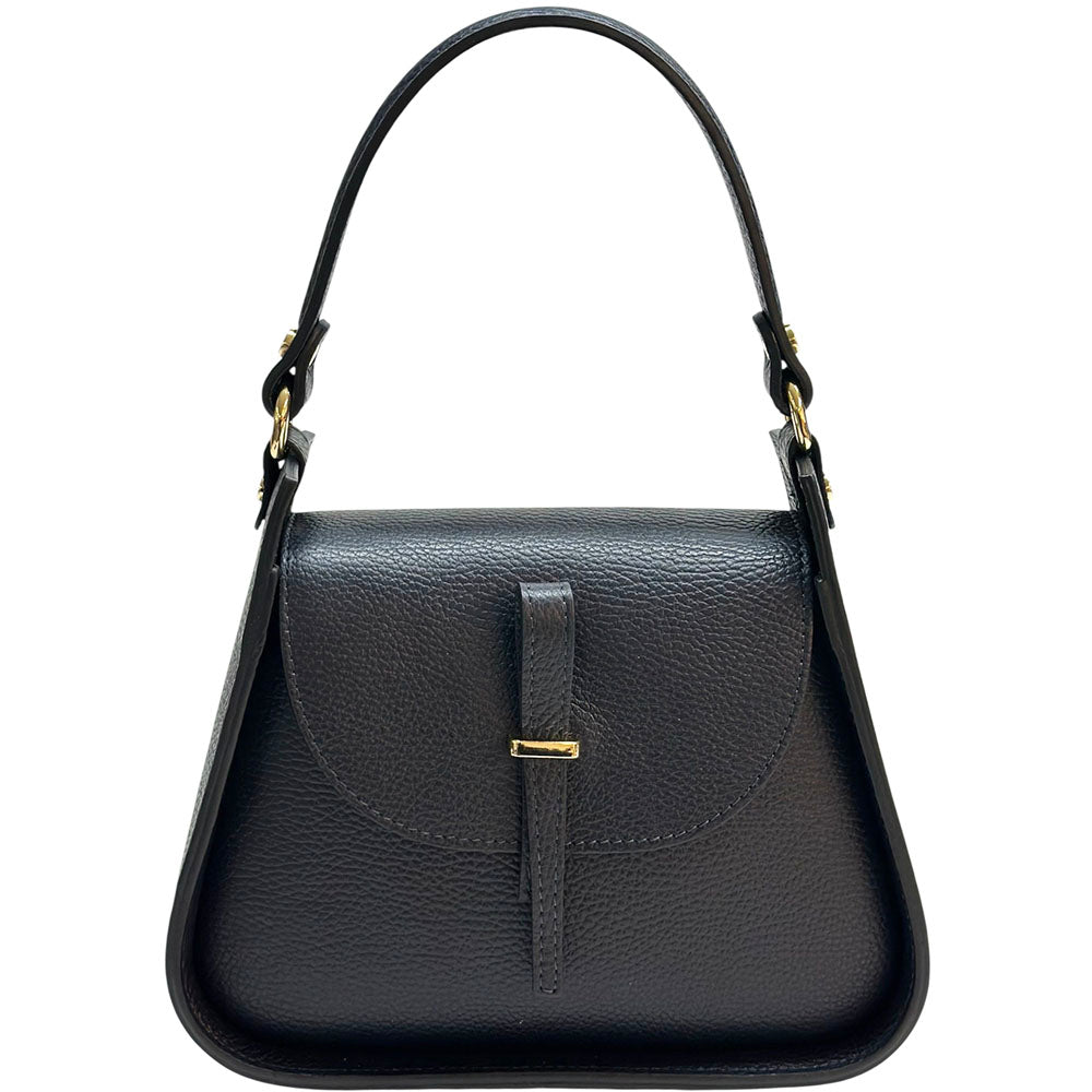Lorenza Italian Cow Leather Shoulder Bag - Made In Italy