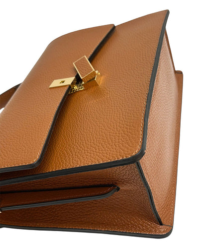 Flaminia Structured Italian Cow Leather Handbag - Made In Italy