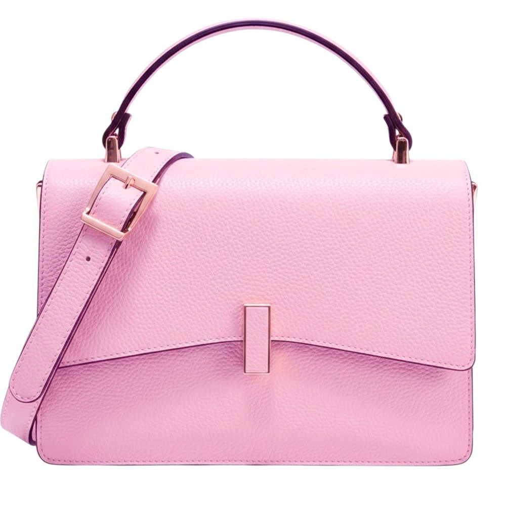 Flaminia Structured Italian Cow Leather Handbag - Made In Italy