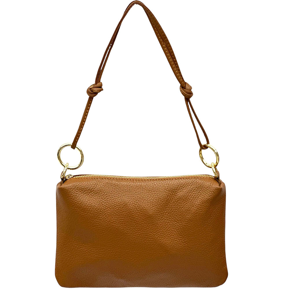 Neriva Soft Cow Leather Mini Shoulder and Crossbody Bag - Made In Italy