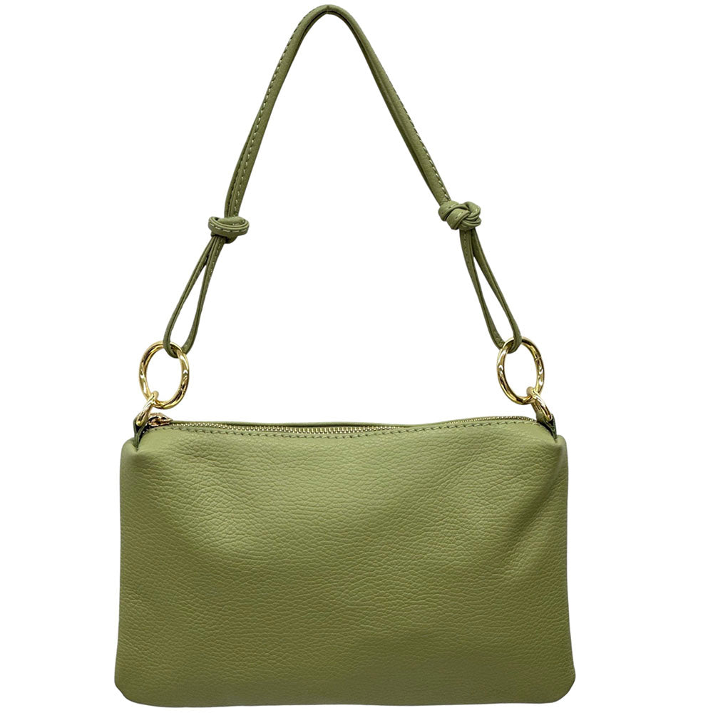 Neriva Soft Cow Leather Mini Shoulder and Crossbody Bag - Made In Italy