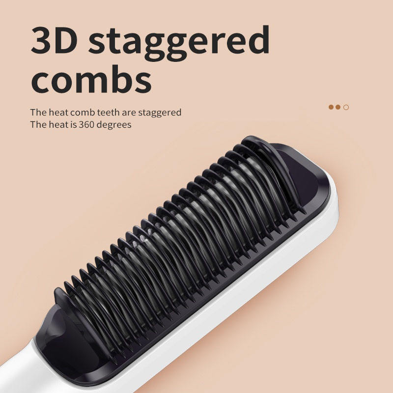 Home Electric Hair Straightening Comb Men And Girls Hairdressing Dual-Use Styling Comb Curling Hair Straightener