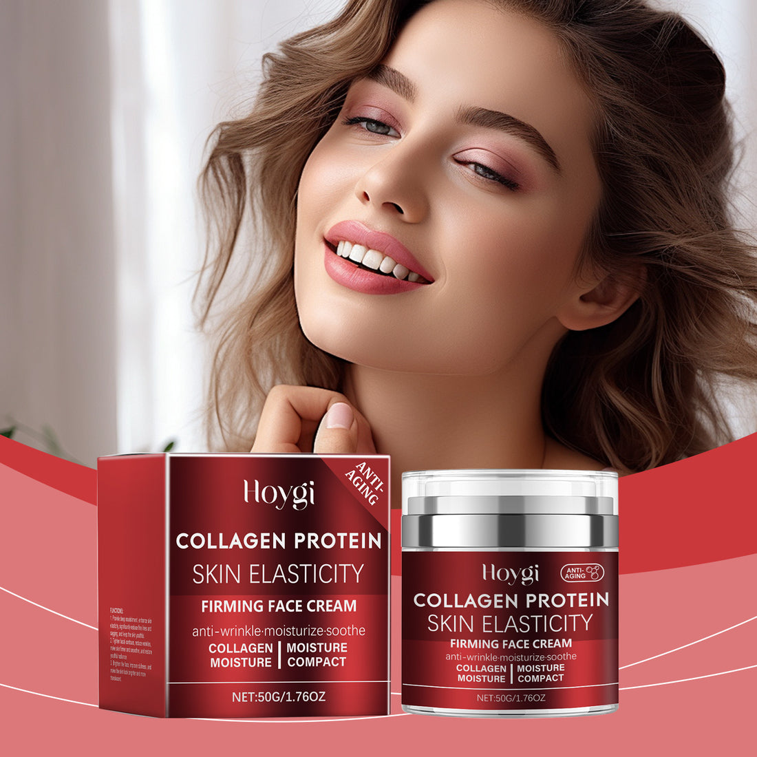 Hoygi Collagen Cream Gentle Care And Moisturize Moisturizing, Soft And Supple Skin Daily Care Cream