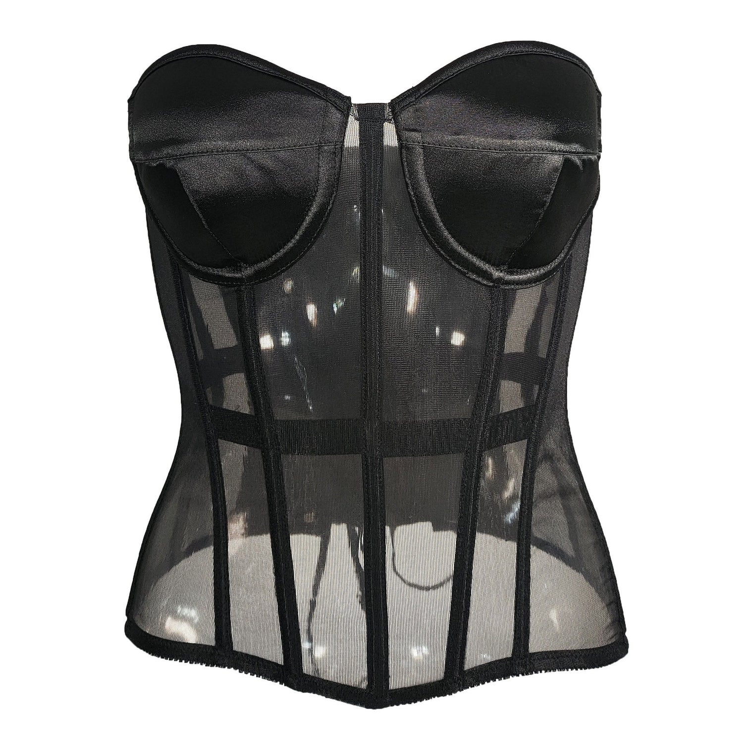 Early spring perspective mesh thin shaping corset, European and American women&