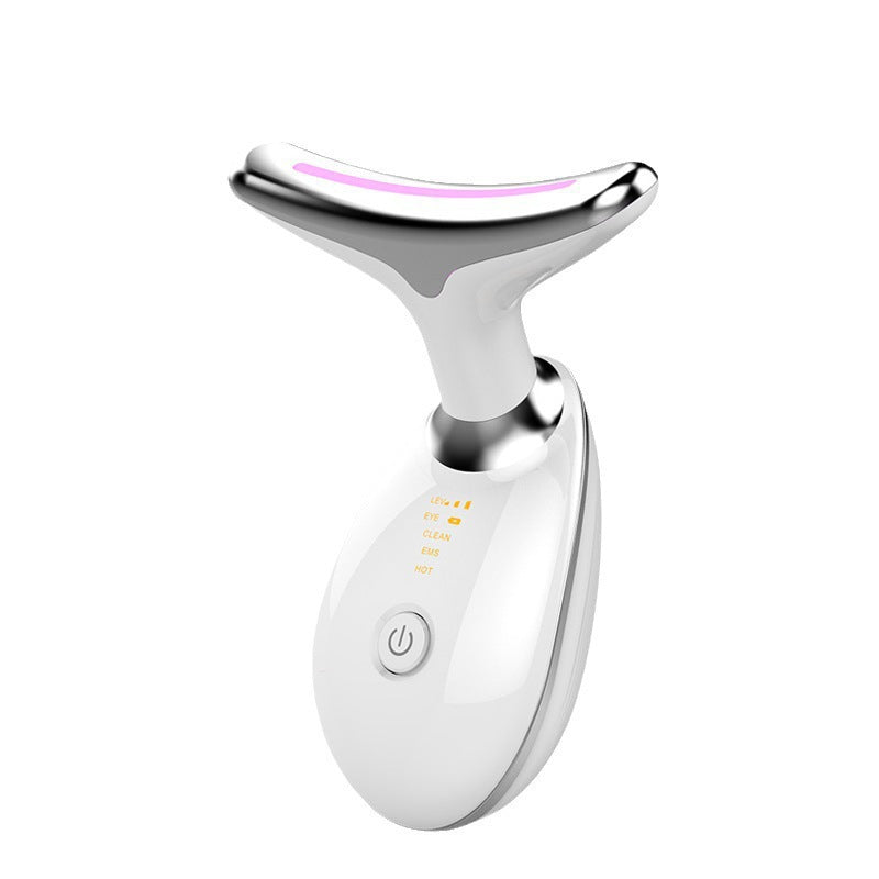 Neck Massager Beauty Device with 7-Color Light Therapy for Neck Wrinkle Care