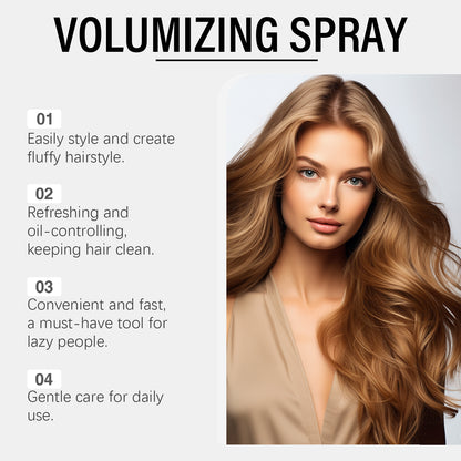 Hoegoa Hair Volumizing Spray, Hair Volumizing Lazy Person Remove Oil Refreshing Long-Lasting Styling Leave-In Spray