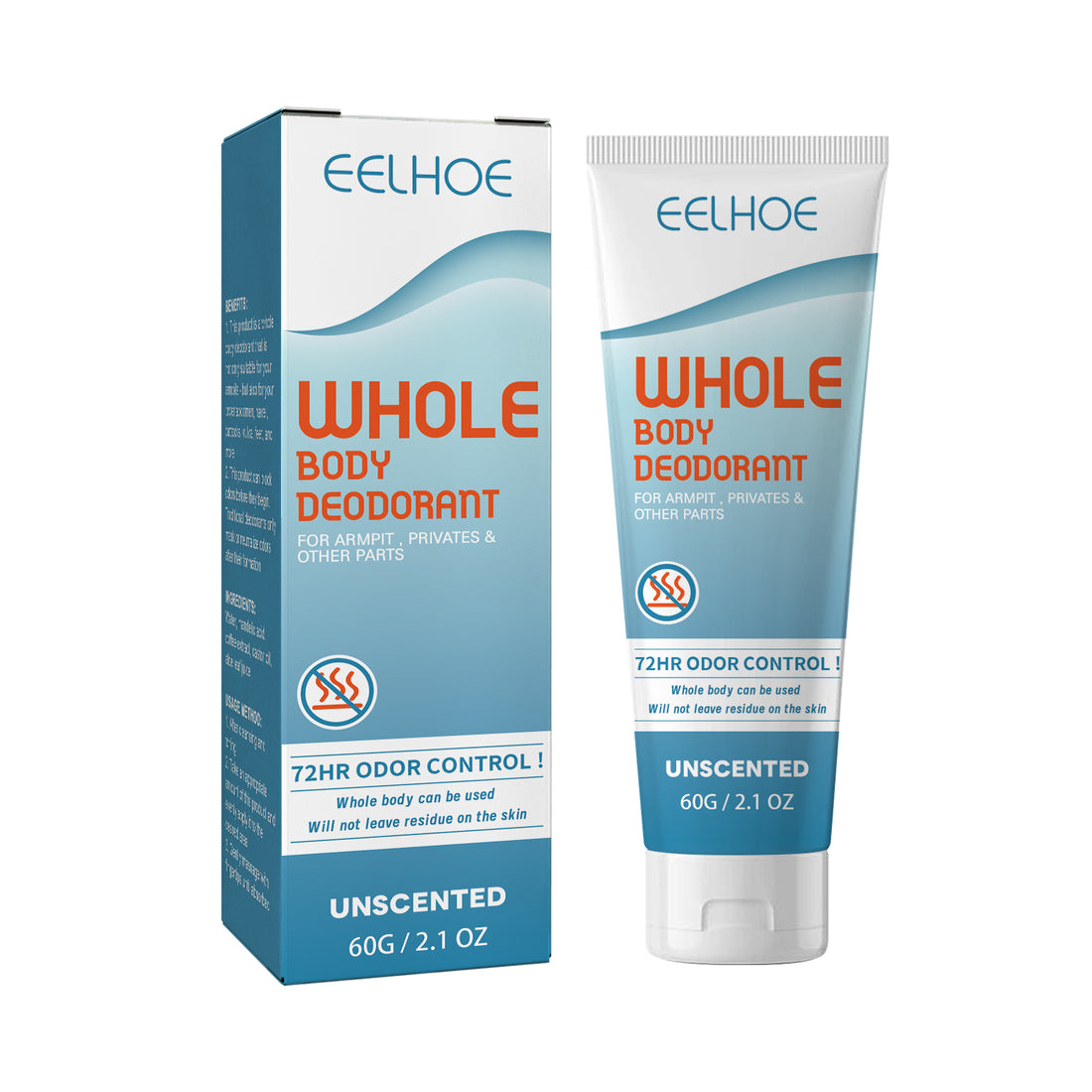 EELHOE Whole Body Deodorant, Long Lasting Fragrance Clean Body Odor Body Odor Sweat Refreshing Fragrance Care Cream