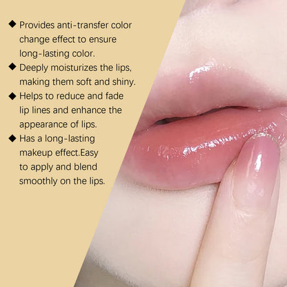 Sparkling Color-Changing Nourishing Lip, Balm Moisturizing And Non-Greasy, Nourishing Lips Moisturizing And Brightening Color-Changing Lip Balm