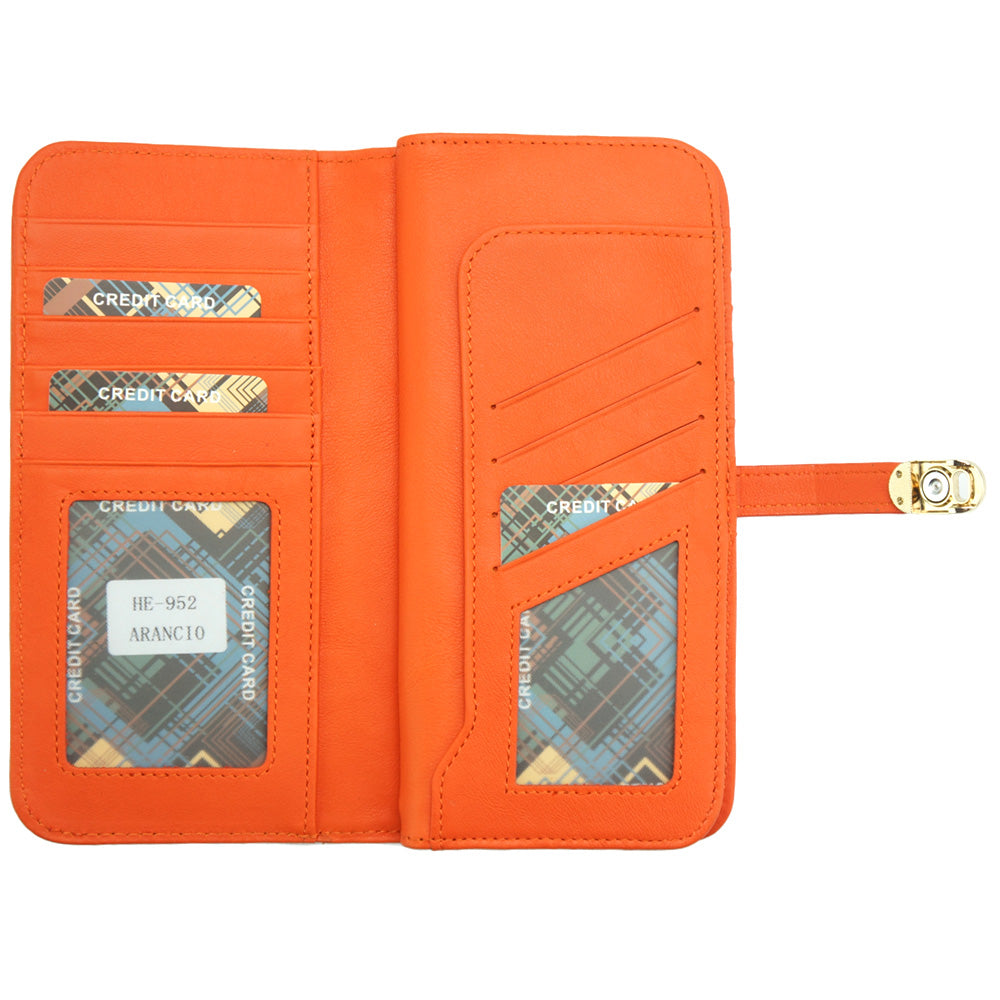 Camilla Leather Wallet - Made In Italy