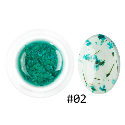 Dried Flowers Gel Nail Polish Soak Off UV LED Transparent Gel Nail Polish Decoration Manicure Nail Art Toolfafa