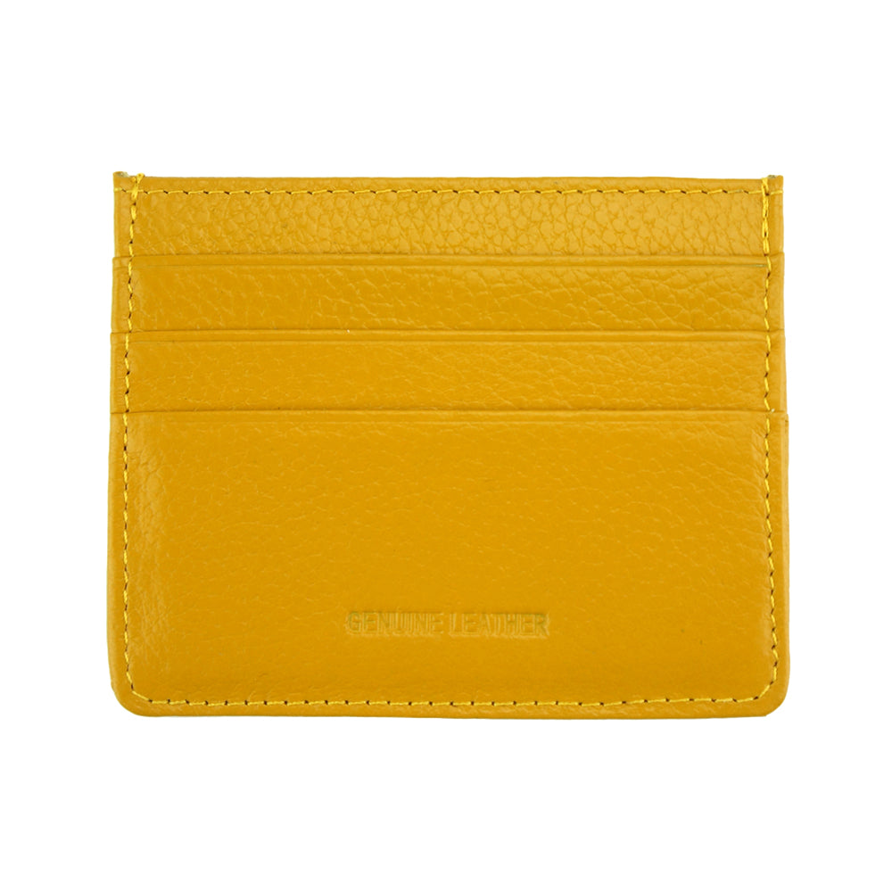 Lisa Slim Leather Card Holder - Made In Italy