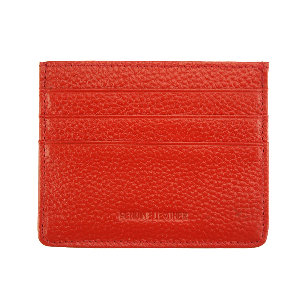 Lisa Slim Leather Card Holder - Made In Italy