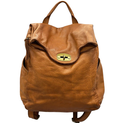 Selmira Washed Cow Leather Backpack - Made In Italy