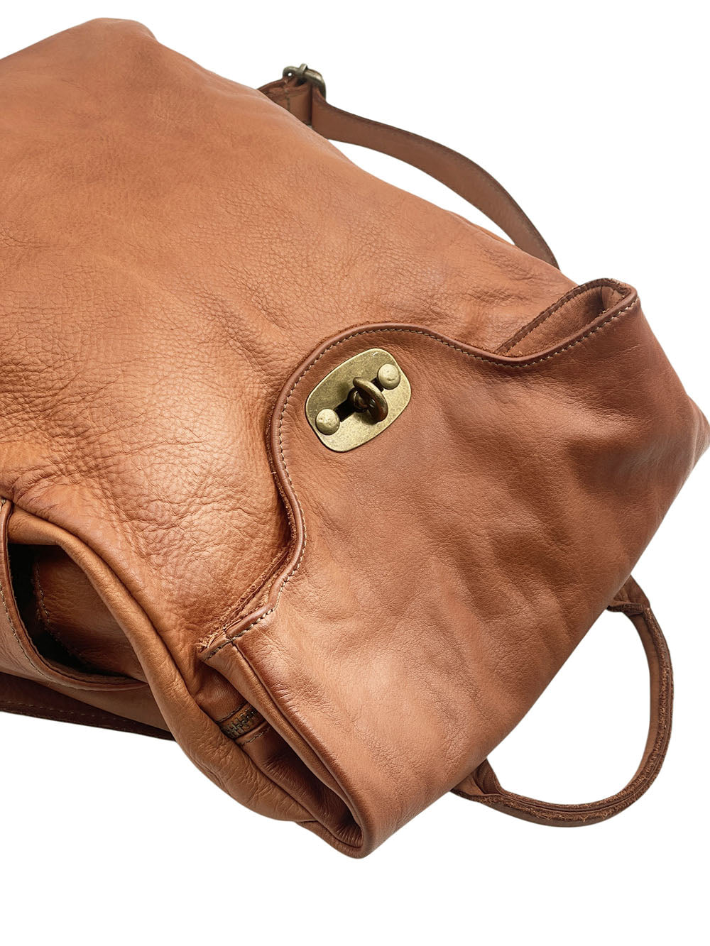 Selmira Washed Cow Leather Backpack - Made In Italy