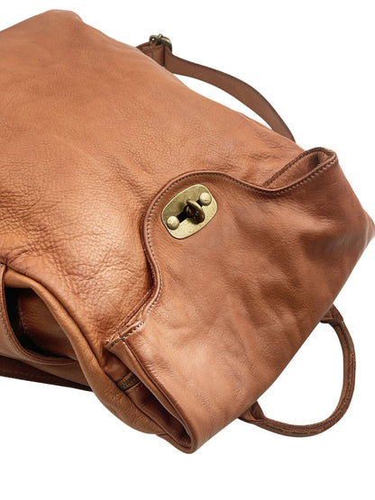 Selmira Washed Cow Leather Backpack - Made In Italy