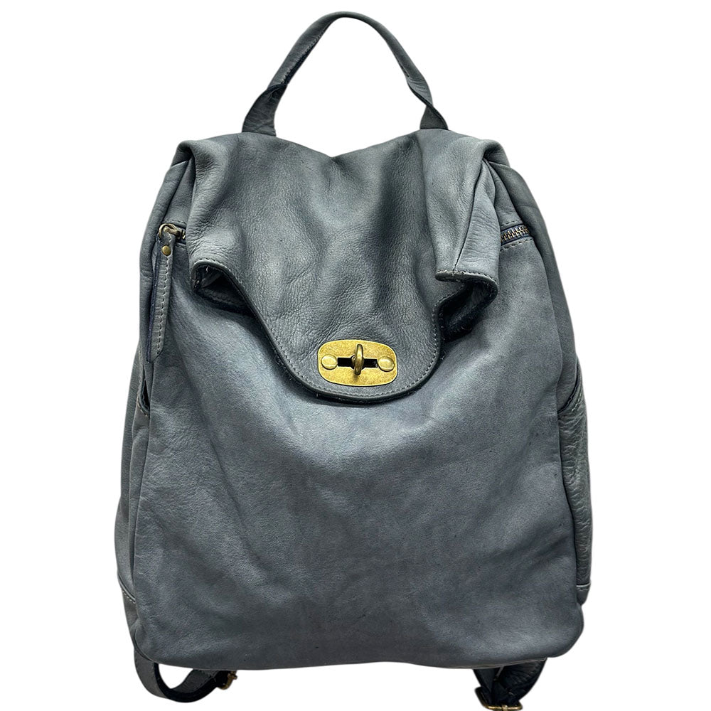 Selmira Washed Cow Leather Backpack - Made In Italy