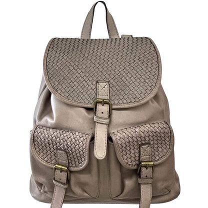 Marinella Washed Cow Leather Backpack - Made In Italy