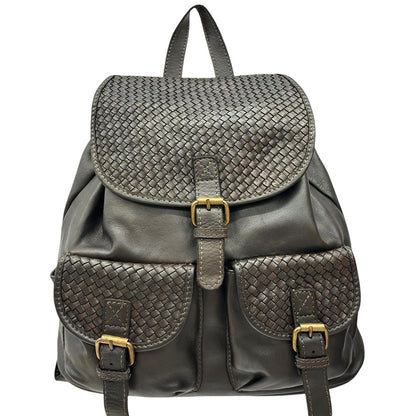 Marinella Washed Cow Leather Backpack - Made In Italy