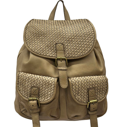 Marinella Washed Cow Leather Backpack - Made In Italy