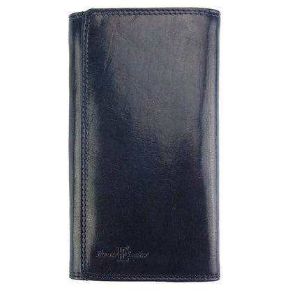 Aurora V leather wallet - Made In Italy