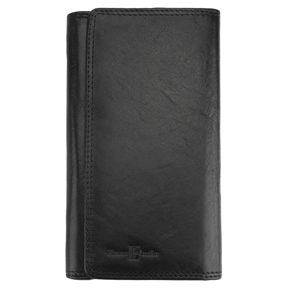 Aurora V leather wallet - Made In Italy