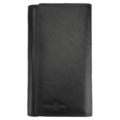 Aurora V leather wallet - Made In Italy