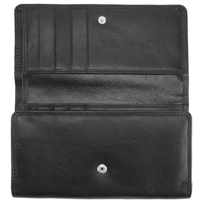 Aurora V leather wallet - Made In Italy