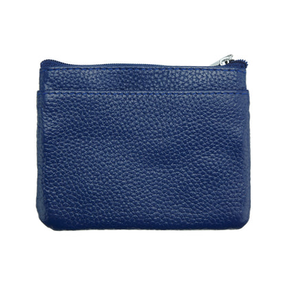 Multi Zip Leather Coin Wallet Jamie - Made In Italy