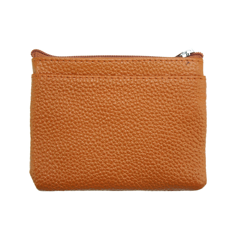 Multi Zip Leather Coin Wallet Jamie - Made In Italy