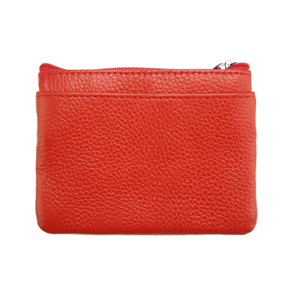 Multi Zip Leather Coin Wallet Jamie - Made In Italy