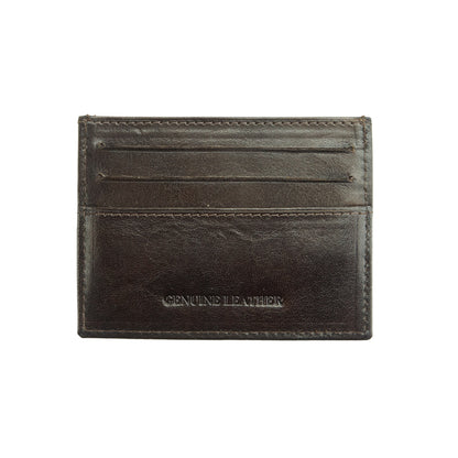 Simple Leather Card Holder V - Made In Italy
