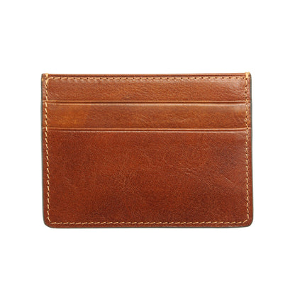 Simple Leather Card Holder V - Made In Italy