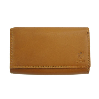 Iris Leather Wallet - Made In Italy