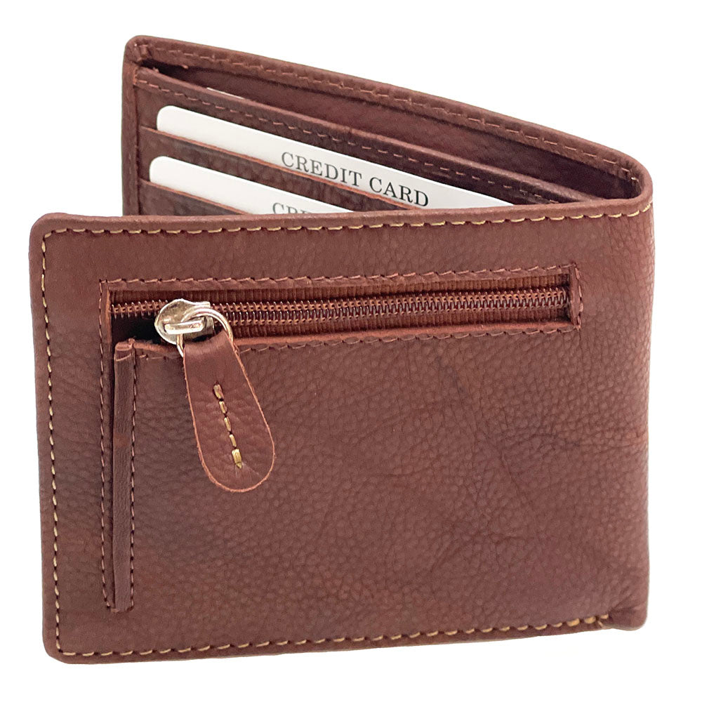 Lino Zip cow leather wallet - Made In Italy