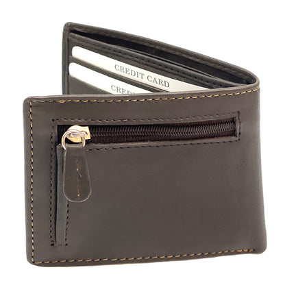 Lino Zip cow leather wallet - Made In Italy