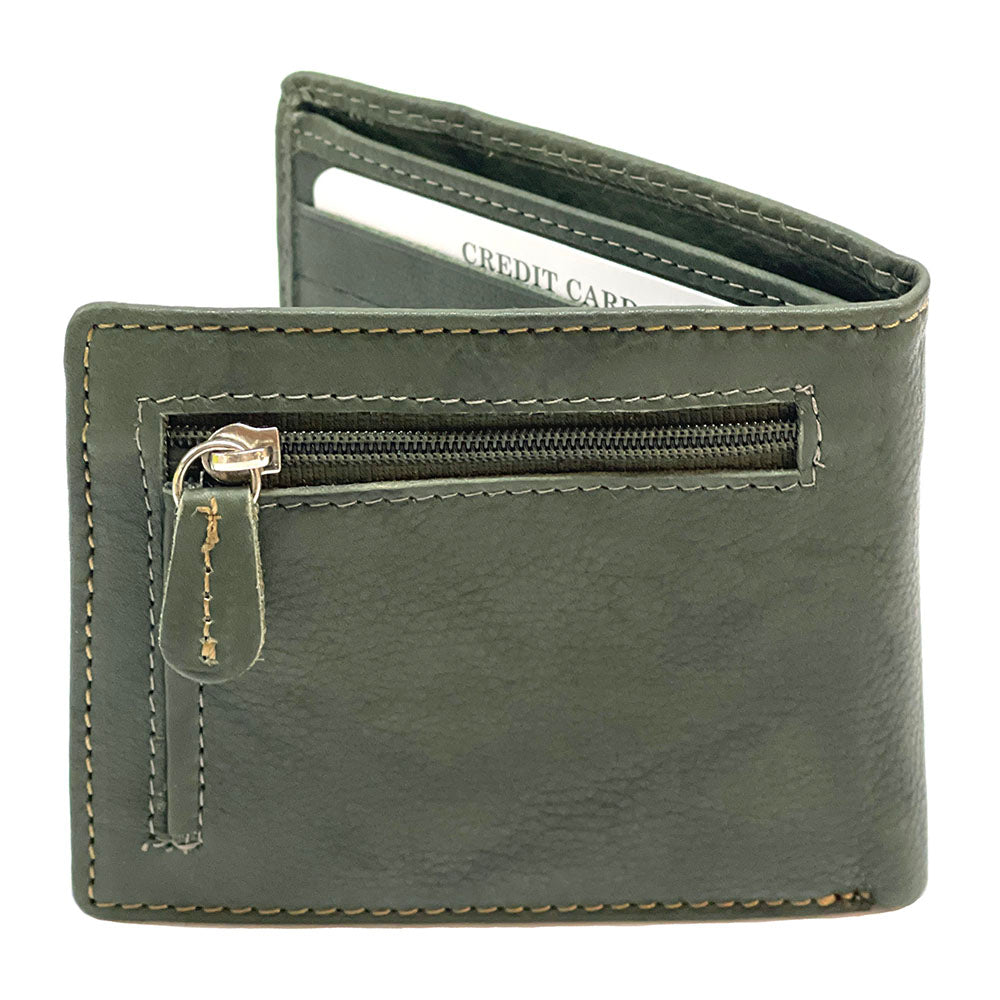 Lino Zip cow leather wallet - Made In Italy