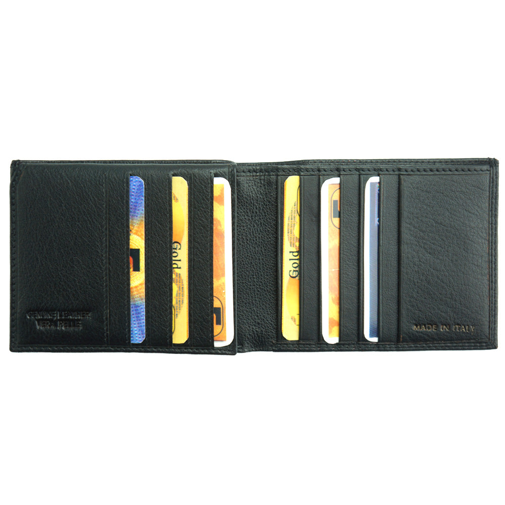 Enea Leather Wallet - Made In Italy