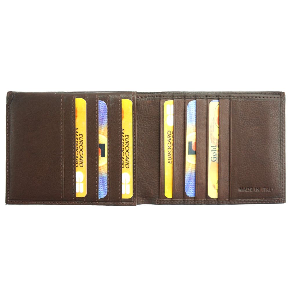 Enea Leather Wallet - Made In Italy