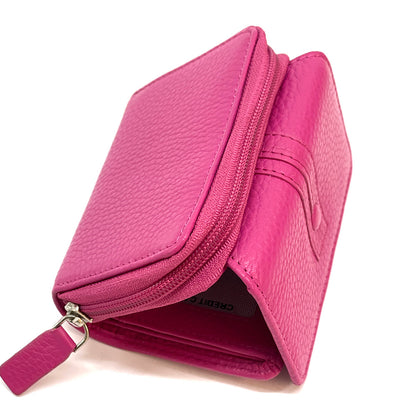 Federica leather wallet - Made In Italy