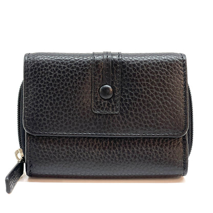 Federica leather wallet - Made In Italy
