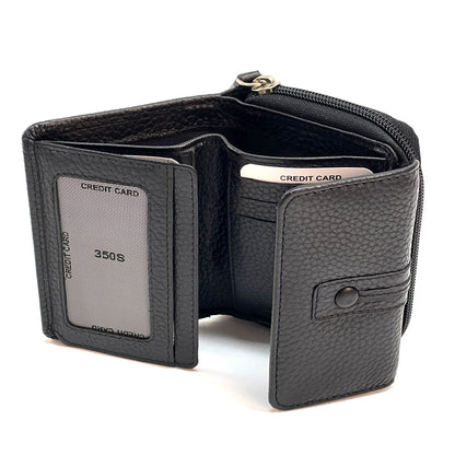 Federica leather wallet - Made In Italy