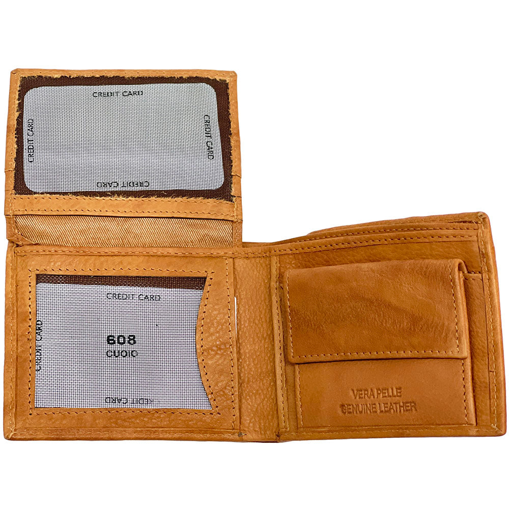 Aaron Cow Leather Wallet - Made In Italy