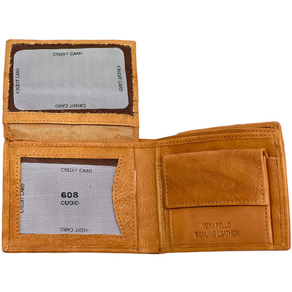 Aaron Cow Leather Wallet - Made In Italy
